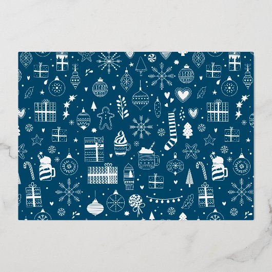 Sweater Weather is Better Together Kerst Foto Folie Feestdagenkaart (Achterkant)