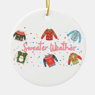 Sweater Weather Keramisch Ornament