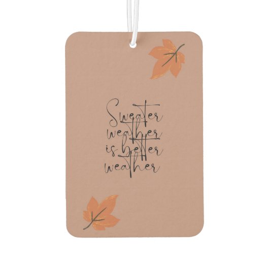 Sweater Weather Luchtverfrisser (Achterkant)