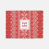 Sweater Weather | Monogram vakantie Fleece Deken (Voorkant (Horizontaal))
