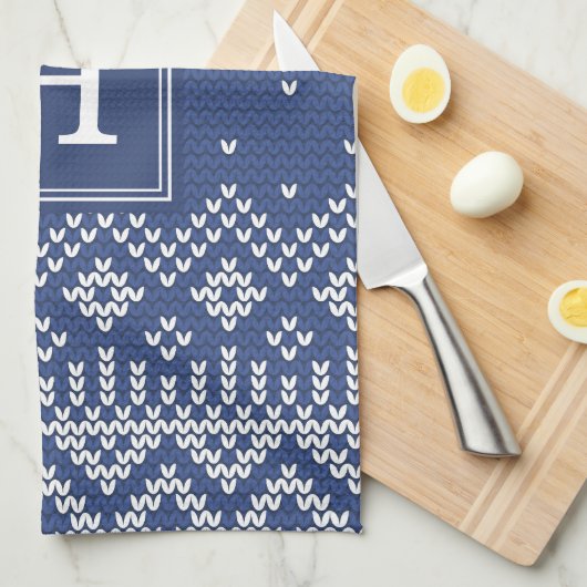 Sweater Weather | Monogram vakantie Theedoek (Quarter Fold)