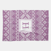 Sweater Weather | Monogram vakantie Theedoek (Horizontaal)