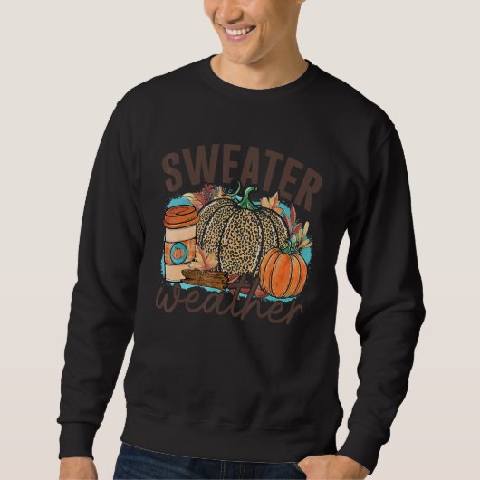 Sweater Weather Pumpkin Drink  Thanksgiving Party (Voorkant)