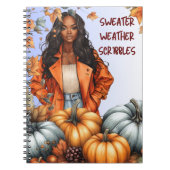 Sweater Weather Scribbles Notebook Notitieboek (Voorkant)
