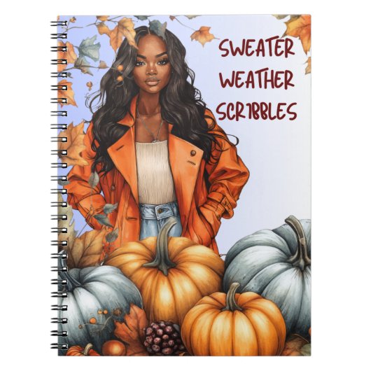 Sweater Weather Scribbles Notebook Notitieboek (Voorkant)
