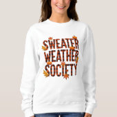 Sweater Weather Society Geruite Letter Vulling (Voorkant)