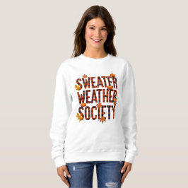 Sweater Weather Society Geruite Letter Vulling