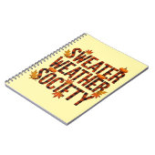 Sweater Weather Society heeft een briefvulling gep Notitieboek (Linkerzijde)
