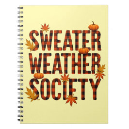 Sweater Weather Society heeft een briefvulling gep Notitieboek