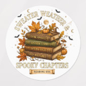 Sweater Weather & Spooky Chapters Labels (Design 2)