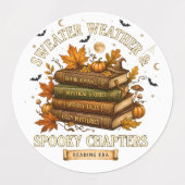 Sweater Weather & Spooky Chapters Labels (Design 1)