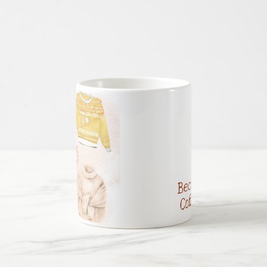 Sweater Weer Herfst Gepersonaliseerde Mok (Center)