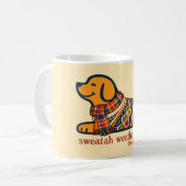 Sweater Weer Hond Liefhebber Koffiemok (Voorkant links)