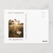 Sweater Weer illustratie herfst Thanksgiving Briefkaart (Achterkant)