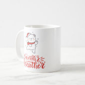 Sweater Weer, Kerstvakantie Koffiemok (Voorkant links)