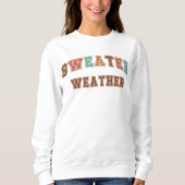 Sweater Weer Trendy Herfst Varsity Sweatshirt (Voorkant)