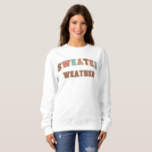 Sweater Weer Trendy Herfst Varsity Sweatshirt (Voorkant volledig)