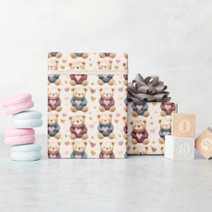 Sweatered Teddy Bears Cadeaupapier