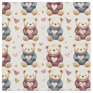 Sweatered Teddy Bears Stof