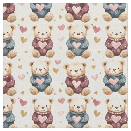 Sweatered Teddy Bears Stof (Close Up)
