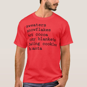 Sweaters Snowflakes Hot Cocaca Cozy Blankets Funny