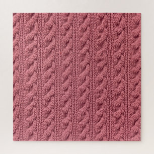 Sweatertextuur: Gedetailleerd close-uppatroon Legpuzzel