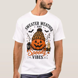 Sweaterweer en enge sfeer Halloween T-shirt