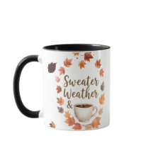 Sweaterweer en warme koffiemok | Gezellig herfstca