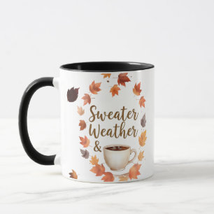 Sweaterweer en warme koffiemok   Gezellig herfstca Mok
