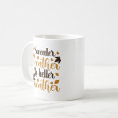 Sweaterweer is beter weer gepersonaliseerd koffiemok (Voorkant links)