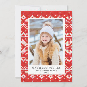 Sweaterweer Kerst Fotokaart Feestdagenkaart