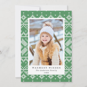 Sweaterweer   Kerst Fotokaart Feestdagenkaart