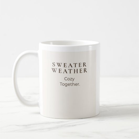 Sweaterweer Samen Koezelig Koffiemok (Links)