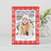 sweaterweer | Vakantiefotokaart Feestdagenkaart (Staand voorkant)