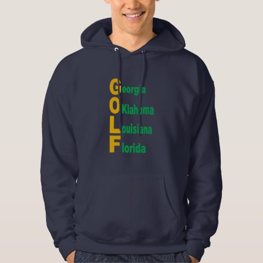 Sweath marinekapucans USA GOLF Hoodie (Voorkant)