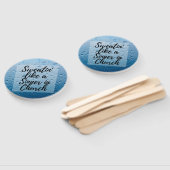 Sweatin als een Sinner in de kerkhut Handwaaier (Niet-gemonteerd)