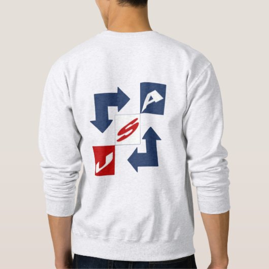 Sweatshirt Café Man DESIGN USA (Achterkant)