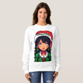 Sweatshirt Christmasgirl (Voorkant volledig)