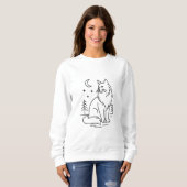 Sweatshirt Christus onder de maan (Voorkant volledig)