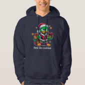 Sweatshirt "first the cookies!" No X-mas Duck (Voorkant)