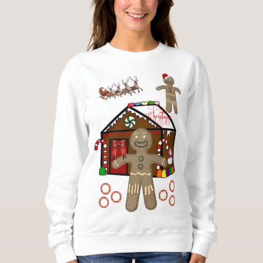 Sweatshirt Gingerbrood Man (Voorkant)