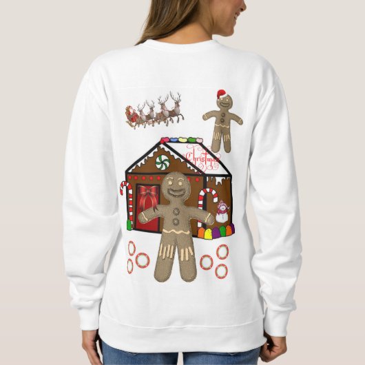 Sweatshirt Gingerbrood Man (Achterkant)