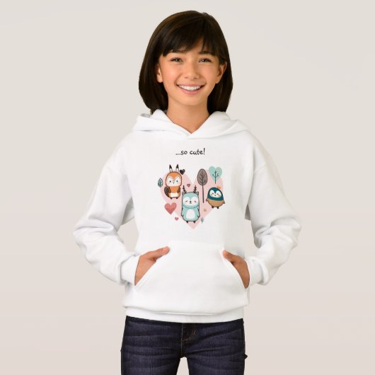 Sweatshirt heeft een leuke illustratie. (Voorkant volledig)