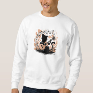 Sweatshirt, Hoodie - Black Cat Trui