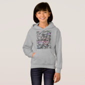 Sweatshirt Hoodies Grijze wiskunden patterned (Voorkant volledig)