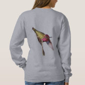 SWEATSHIRT - HUMMINGBIRD IN FLIGHT (Achterkant)