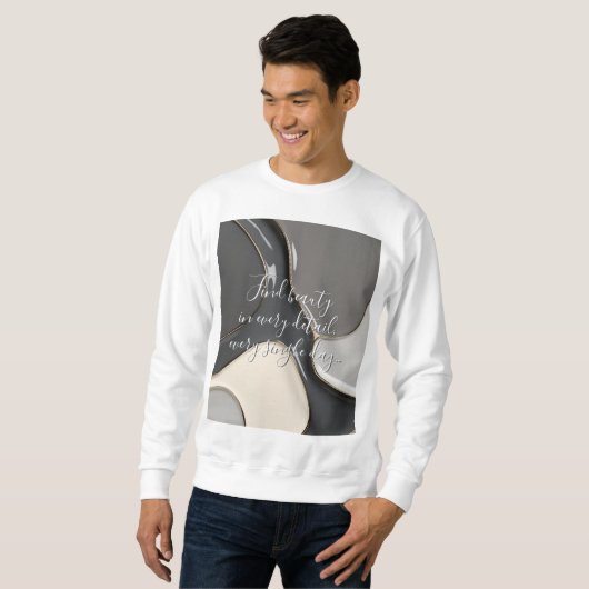 Sweatshirt in stijlvolle abstracte graphic (Voorkant volledig)