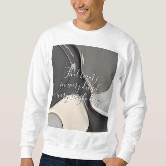 Sweatshirt in stijlvolle abstracte graphic (Voorkant)