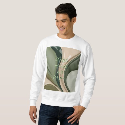 Sweatshirt in stijlvolle abstracte graphic (Voorkant volledig)