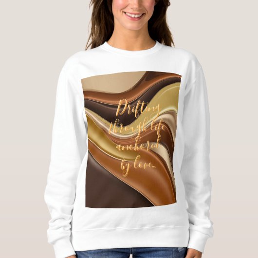 Sweatshirt in stijlvolle abstracte graphic (Voorkant)
